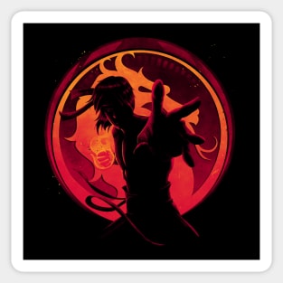 Flame Fist Sticker